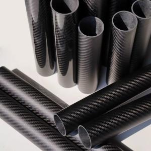 Carbon Fibre Straight Pipes Layered With Epoxy Resin And Varnished Outer Finish