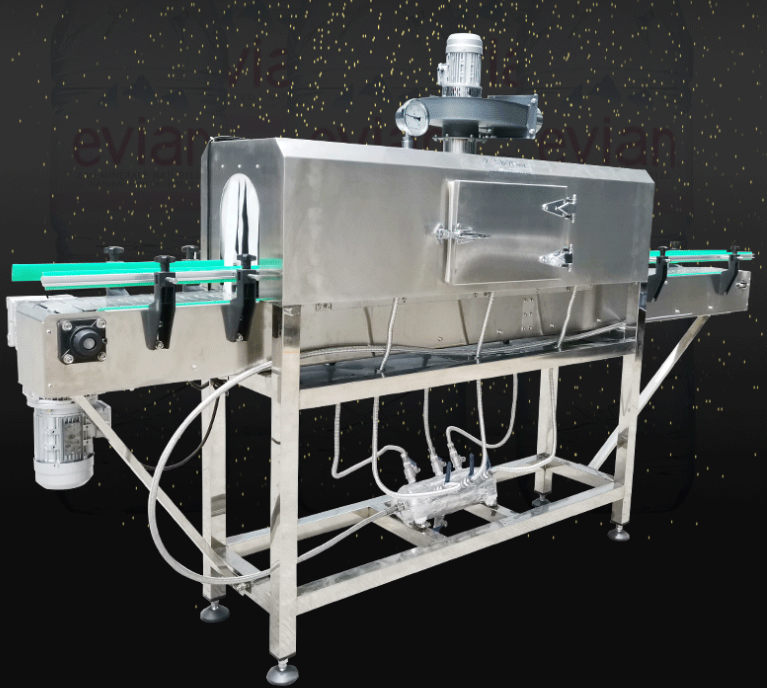0.1Mpa plastic shrink wrap machine 120w Shrink Wrap Heat Tunnel For Bottles