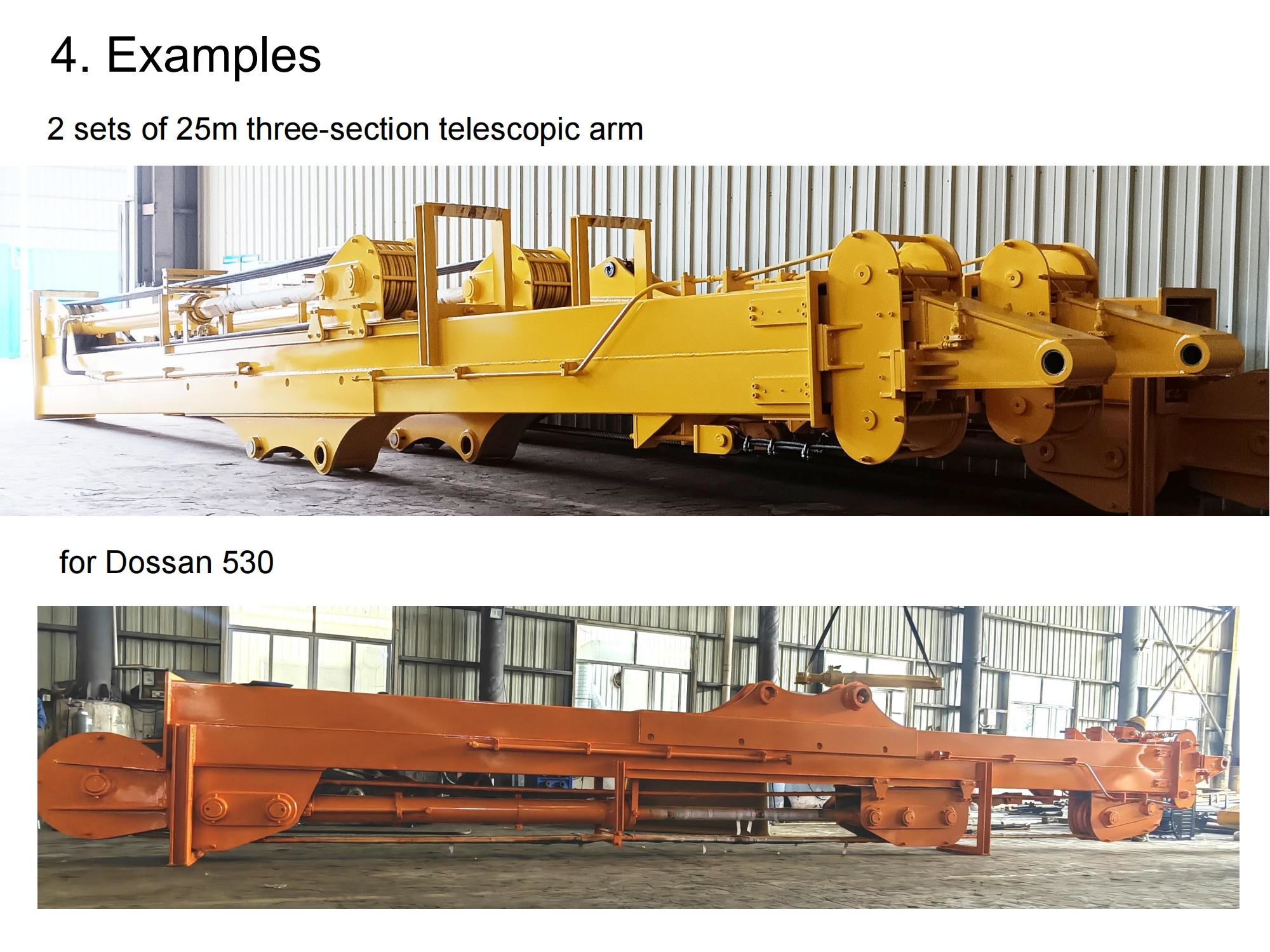 Grapple Excavator Telescopic Arm Digging Deeper Long Reach 30M