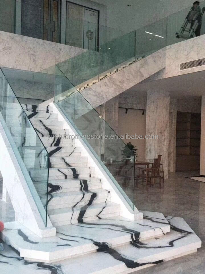 Modern Design Indoor Stair Step Riser Polished Natural Stone Material for Indoor