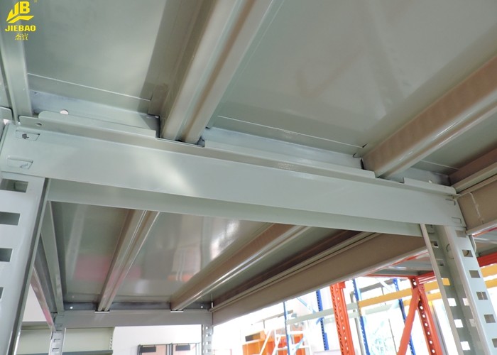 White Colour Assembly Structure Warehouse Metal Storage Racks 0.6M Depth Q235