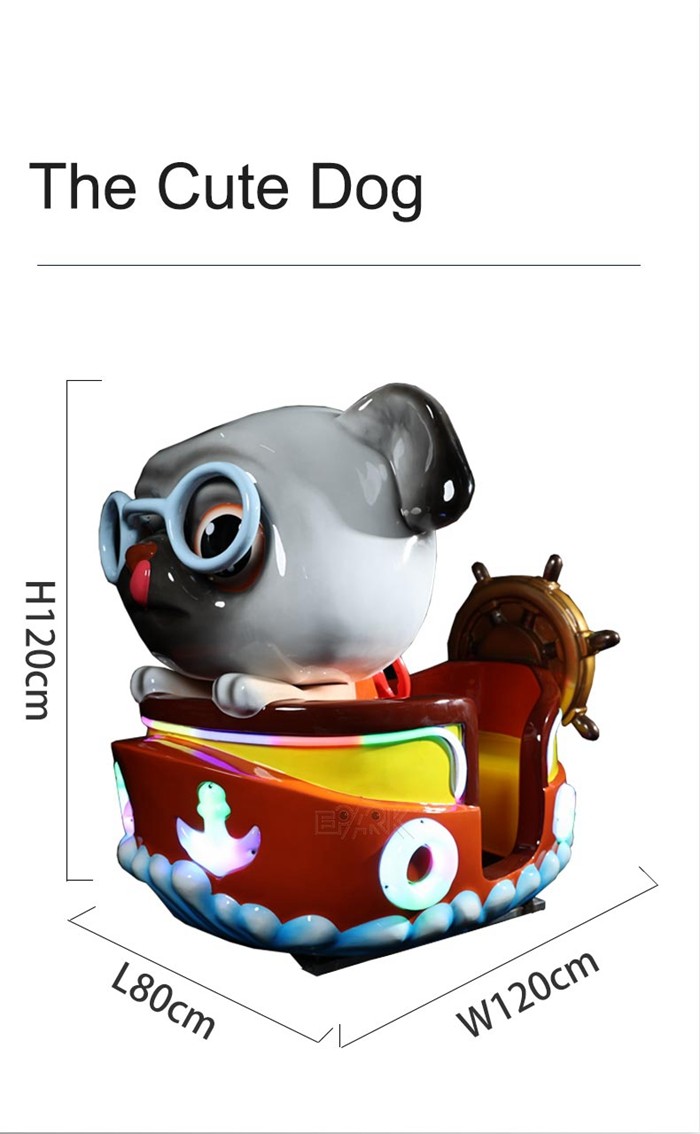 Cute Dog Rocking Car Unique Kiddy Ride Machine Coin Operated Arcade Games