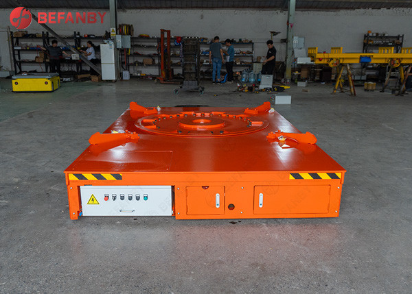 Four Wheels Electric Transfer Cart For Light Industry 1 - 300T Load Capacity