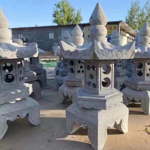  Garden Marble Japanese Outdoor Stone Lantern Pagoda Natural Surface Manufactures