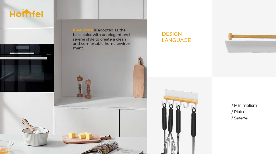 Stocked Iron Metal Type Wall Mounted Kitchen Rack Household Organizer