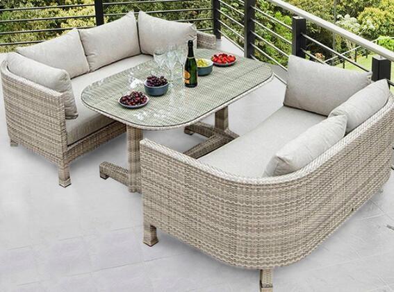 Poly Rattan patio Backyard Sofa sets Leisure Aluminium Outdoor Garden wicker