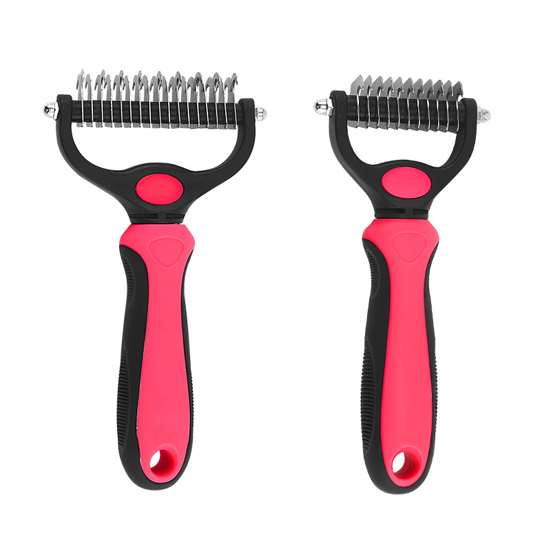 Pet Shredding Brush Portable Stainless Steel Pet Hair Remover