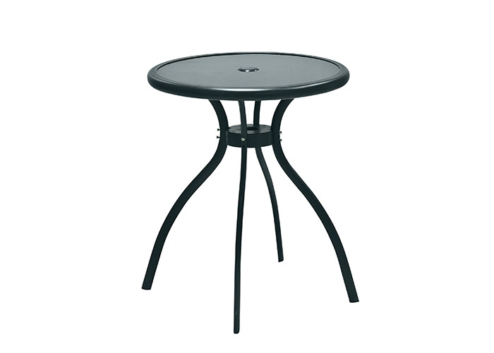 BSCI all Weather Outdoor Garden Table Folding Tempered Glass Metal Table