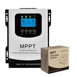 Auto Work 50A/60A MPPT Solar Charge Controller 12V To 96V With LCD Display