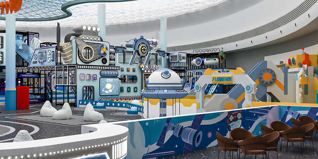 Children'S Park Indoor Play Structure Circus Theme Naughty Fort Custom Design