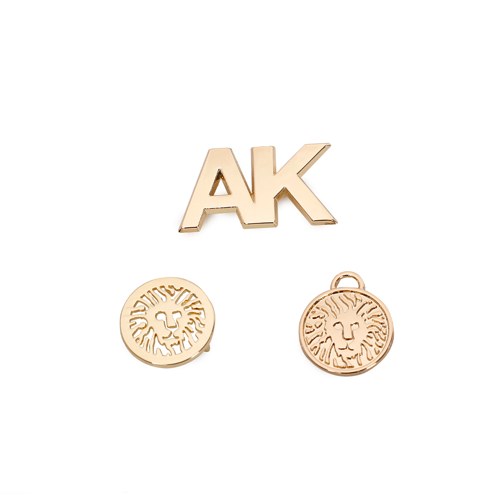 Embossed Stampable Handbag Metal Tags Zinc Alloy Nickle Free