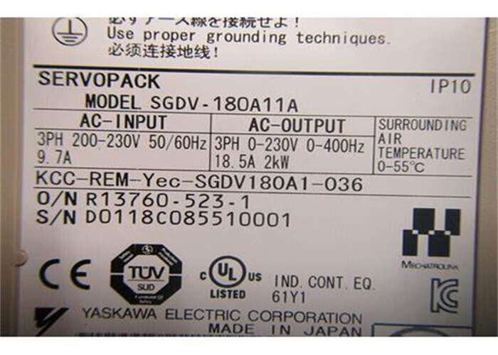 Yaskawa SGDV-180A15A AC Servo Amplifier 200V 2000W Model Brand New In Box
