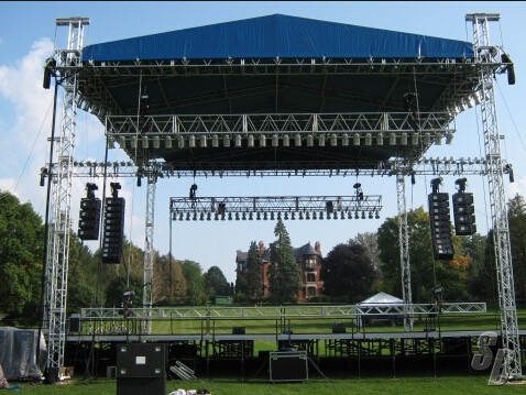 High Technical Welder Aluminum Square Truss structure For Outdoor Or Indoor Equipment
