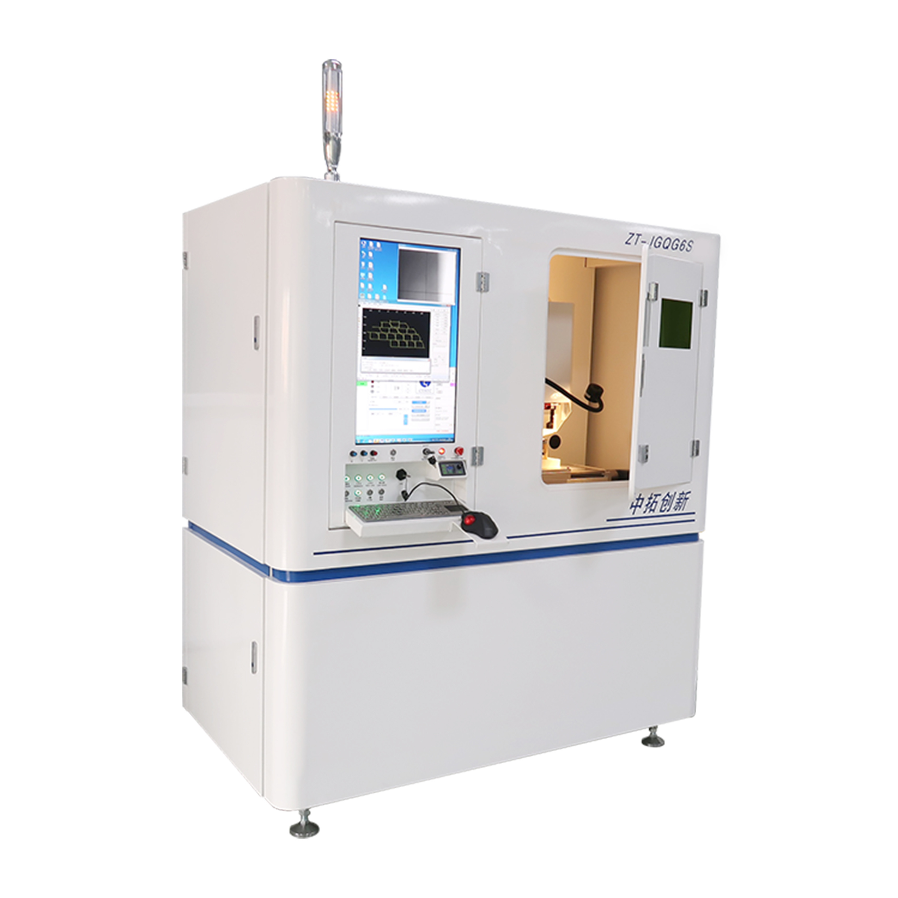 Automatic Metal CNC Fiber Laser Cutting Machine, Water Cooling PCD/PCBN Cutter