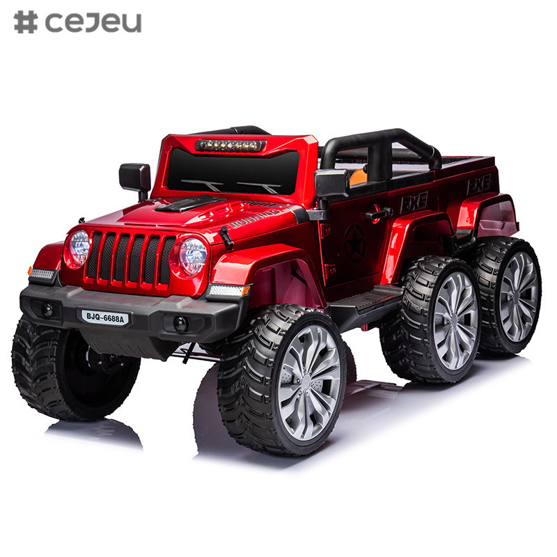 12V Battery Stroller Can Sit 2 People 4 Drive Kids Ride On Car Toy Model for Toddlers Baby Remote Control Car