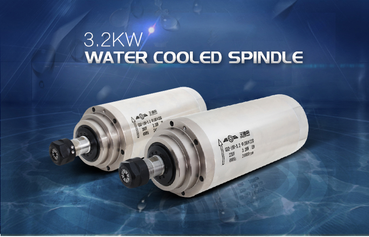 Woodworking Engraving and Milling High Speed 3.2kw GDZ100-3.2 Water Cooling System for Spindle Motor 220V/380V