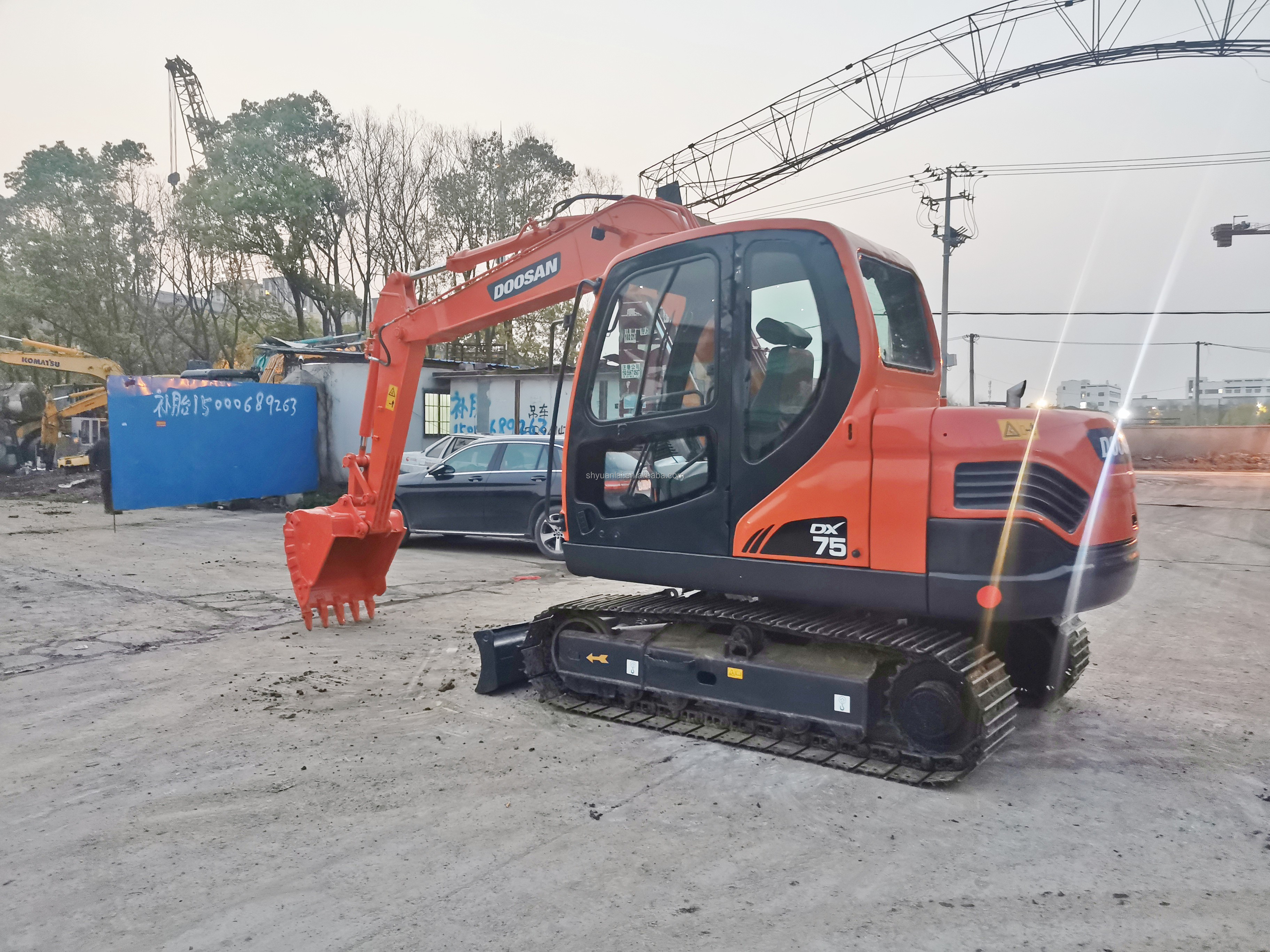 Affordable Second Hand DOOSAN DX75 Excavator with Original Paint and Good Condition