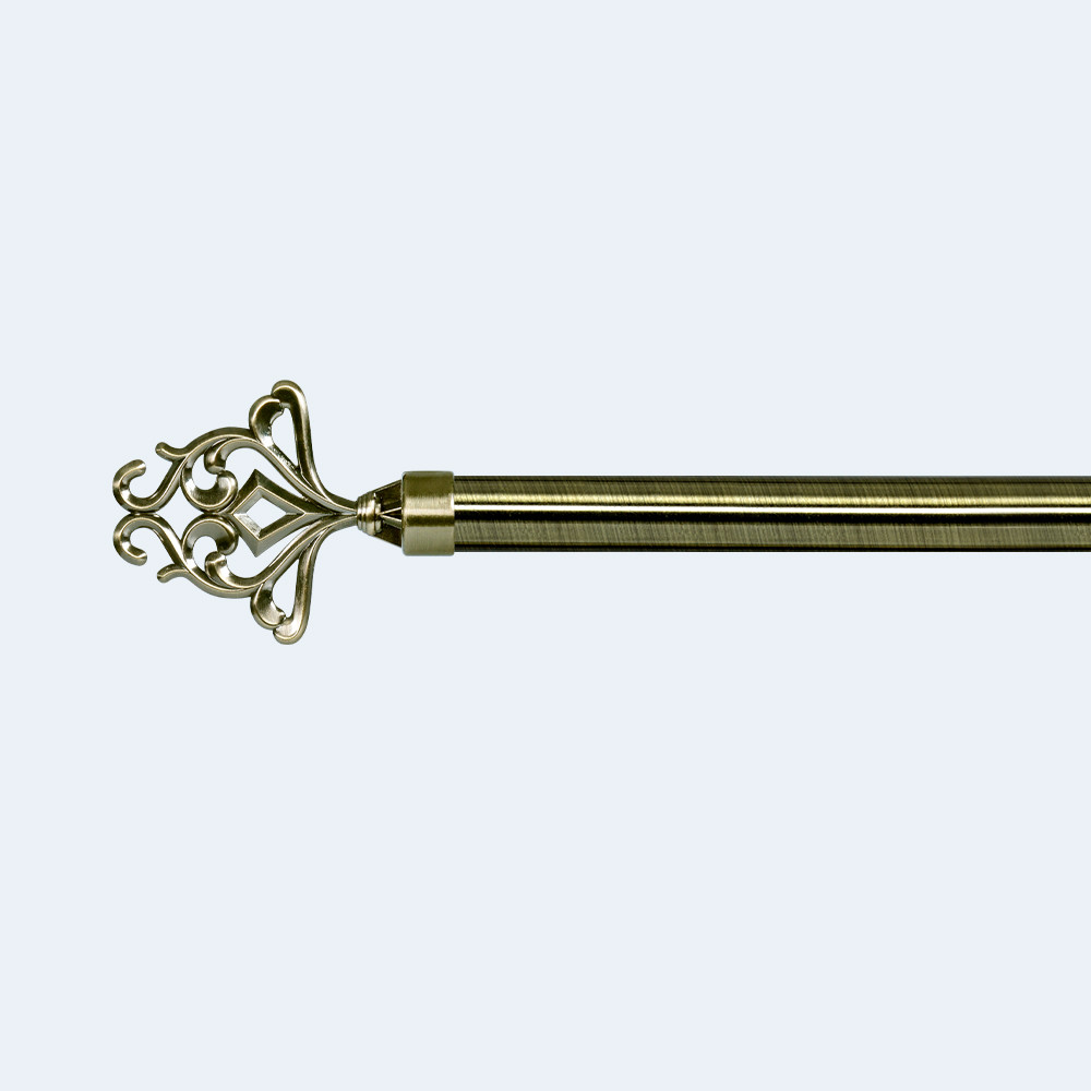 22/25mm diameter curtain rod accessories aluminum pattern curtain decoration finials for window decoration