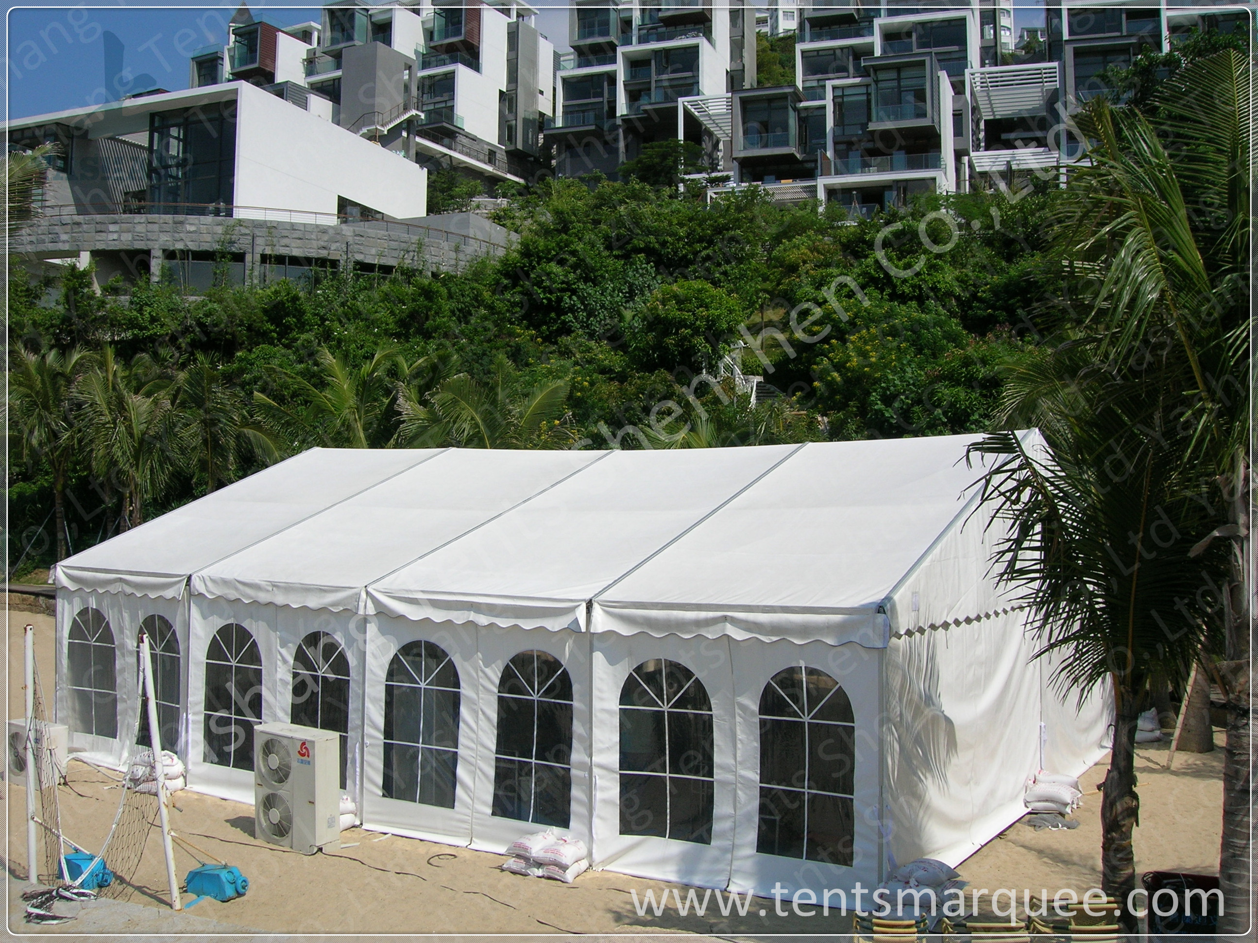 Red Roof Cover Outdoor Event Tent Garden Marquee Hire ISO CE Certification