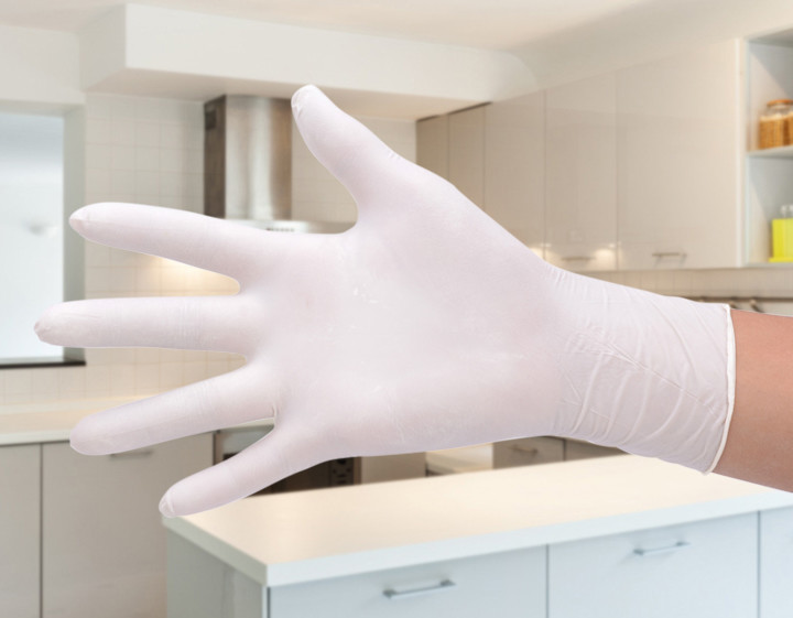 Disposable Non Sterile Latex Examination Gloves Natural White CE/ISO13485