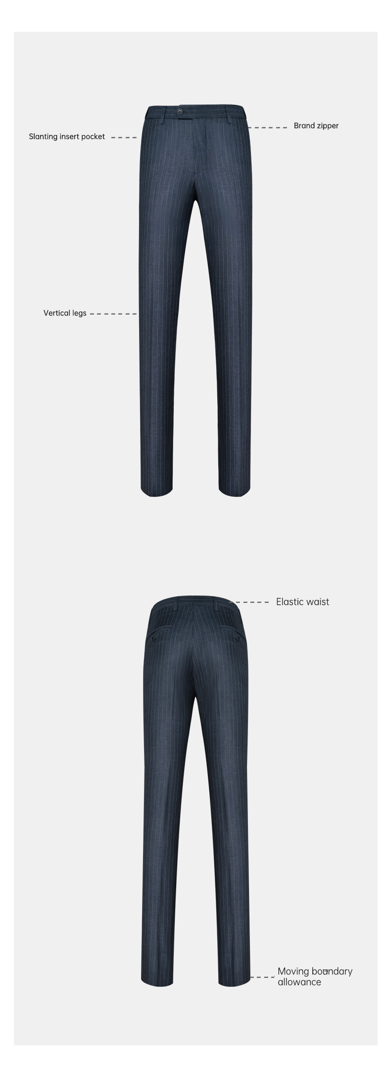 Woolen Cloth Fabric Handmade Lapel Business Suit Single Breasted Men's Suit 3 Pieces