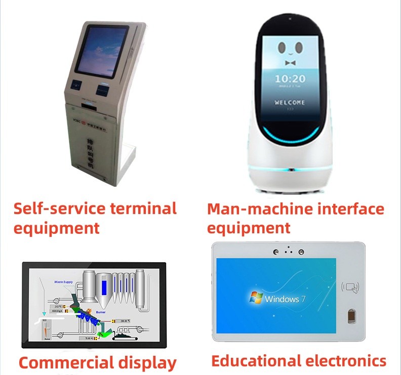 32" 10-point projected capacitive GG Touch Screen Panel with COB connection Anti-UV AR AG AF customizable for commercial medical inductrial
