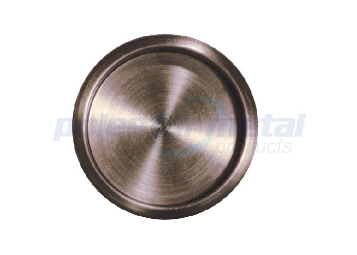 Round Sliding Closet Door Finger Pull 62mm Antique Chrome Stainless Steel