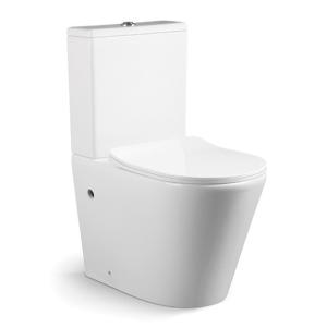 Ceramic Smart Two Piece Toilet Bowl With Sink Rimless modern