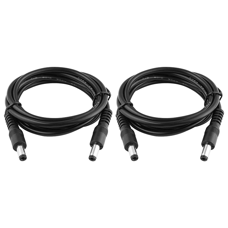 Male to Male 5.5x2.1mm DC Jack Extension Power Cable