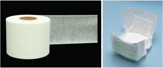 Baby Diaper Air Through Nonwoven Fabric Color Customised International Standard
