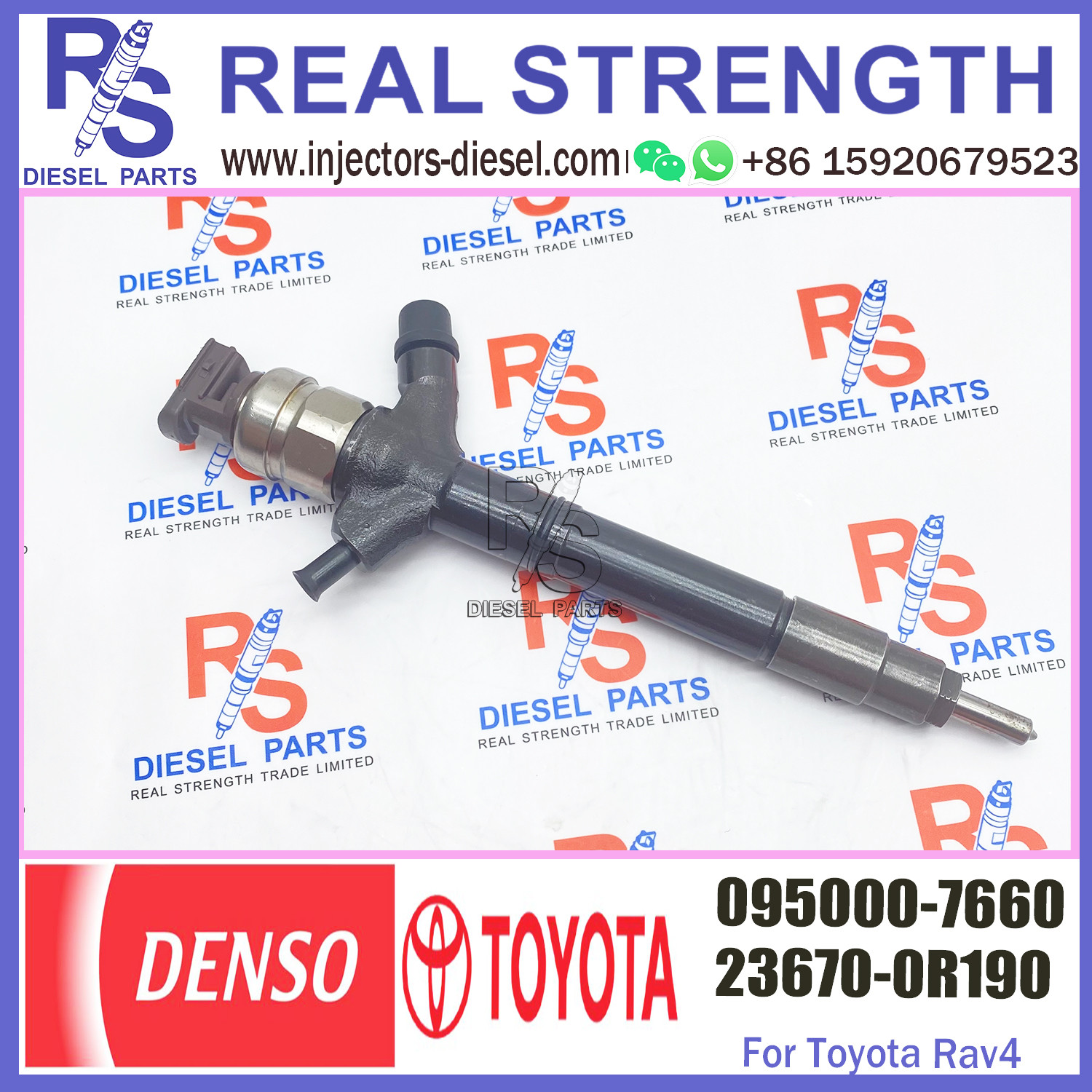 Hot sale diesel injection nozzle injector 095000-6970 095000-7660 engine pump injector sprayer 23670-09190 23670-0R190