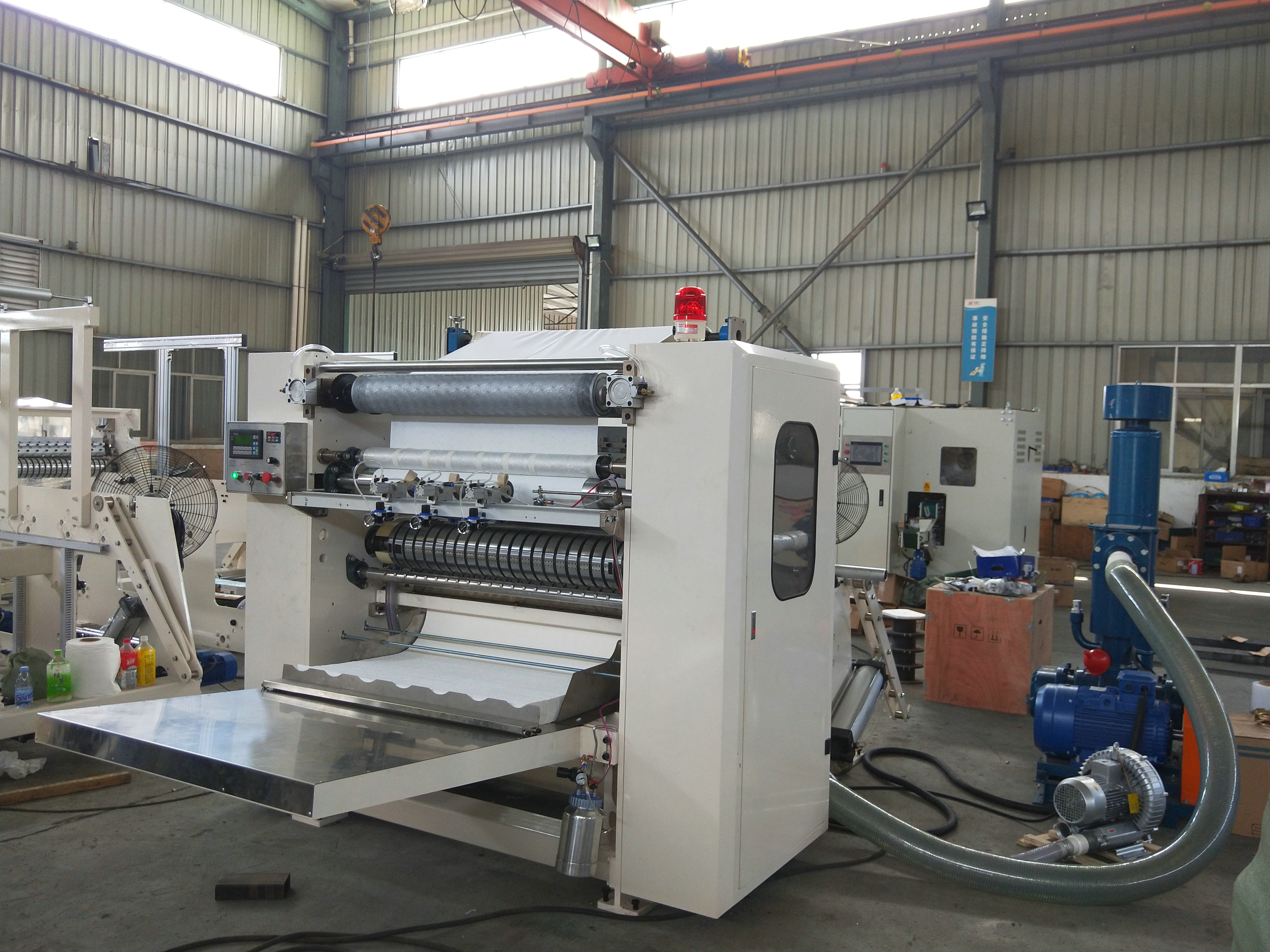 N Folding Hand Paper Towel Converting Machine / PLC Towel Making Machine