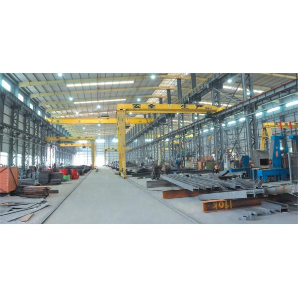 Q355 Workshop Warehouse Portal Building Frame Steel Structure With Overhead