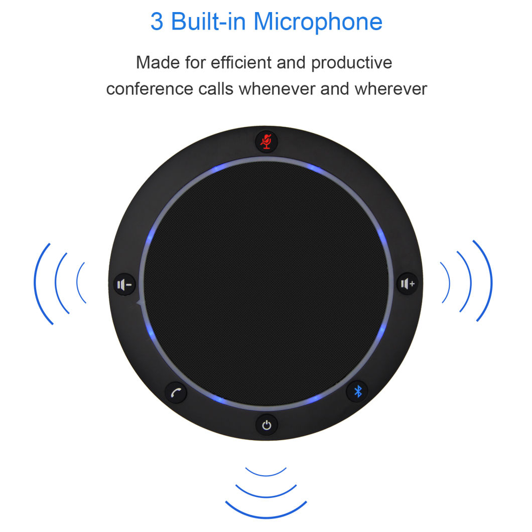 USB Desktop Microphone, Meeting Room Speakerphone, Professional Conference Speakerphone