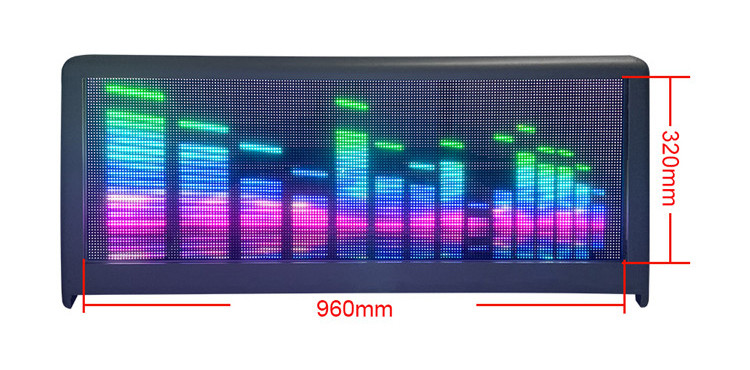 Wifi 4G GPS Control Car Roof P3 Taxi Top LED Display