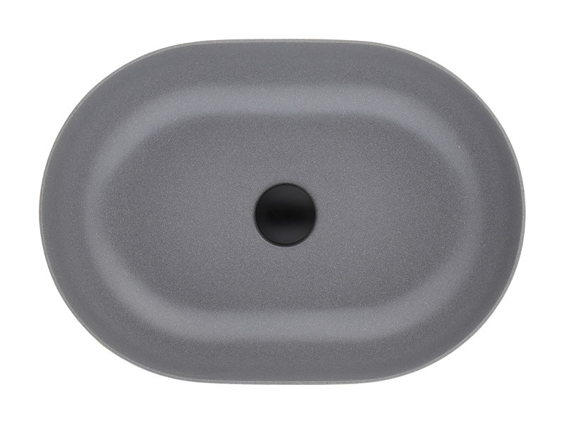 Oval Shape Top Mount Granite/Quartz Composite Bathroom Vessel Sink