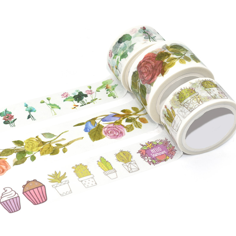 Custom Printing Waterproof Japanese Washi Paper Tape Christmas Washi Tape