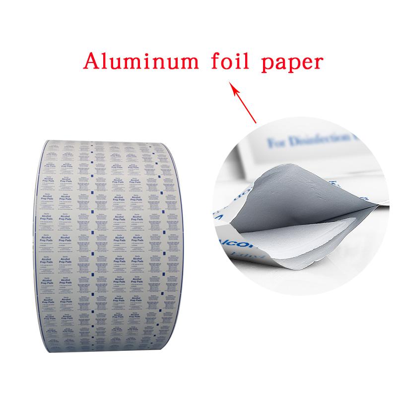 Pharmaceuticals Aluminum Foil Paper for Disinfection Wipes Wet Wipe Pack Solution