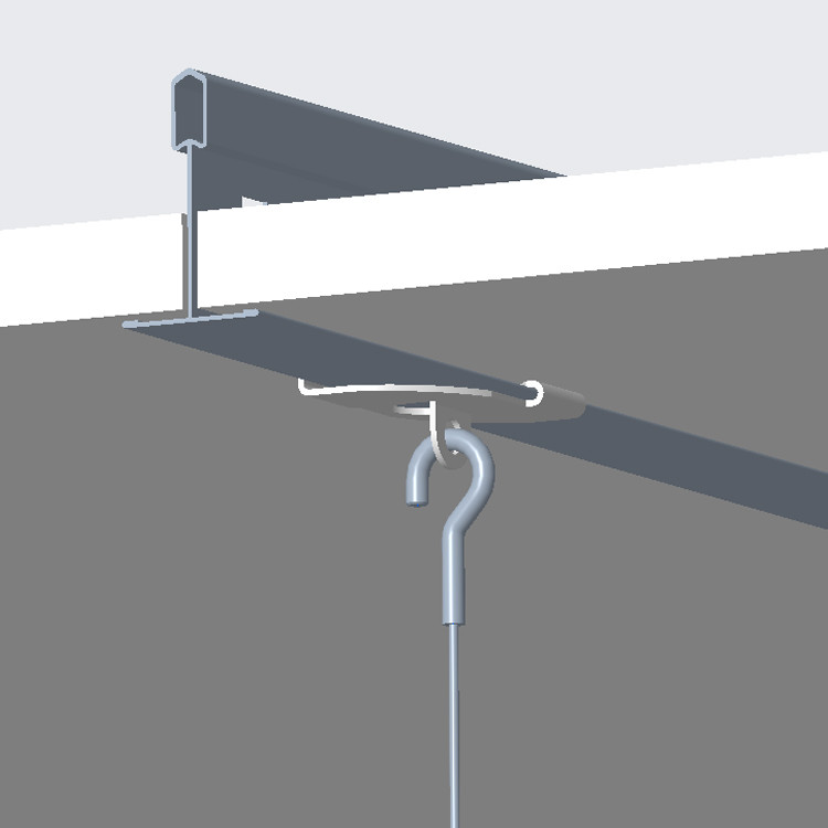 Hook Cable Suspension Kit Looping Gripper Hanging System For Acoustic Ceiling Tiles