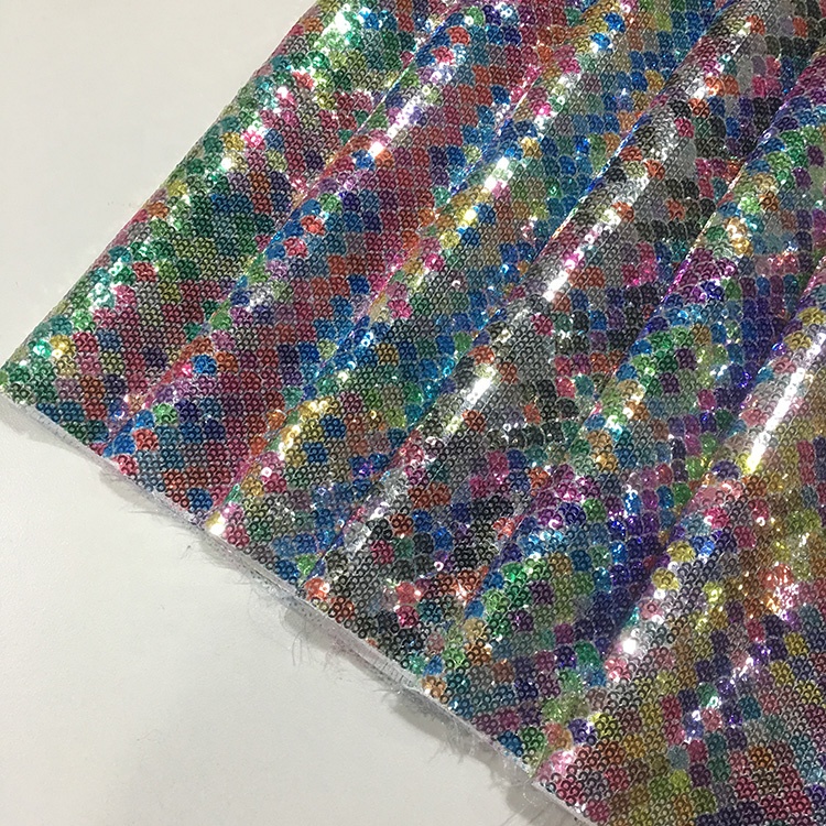 Heat Insulated Glitter Sequin Fabric Bulk Reversible Commercial House Decor