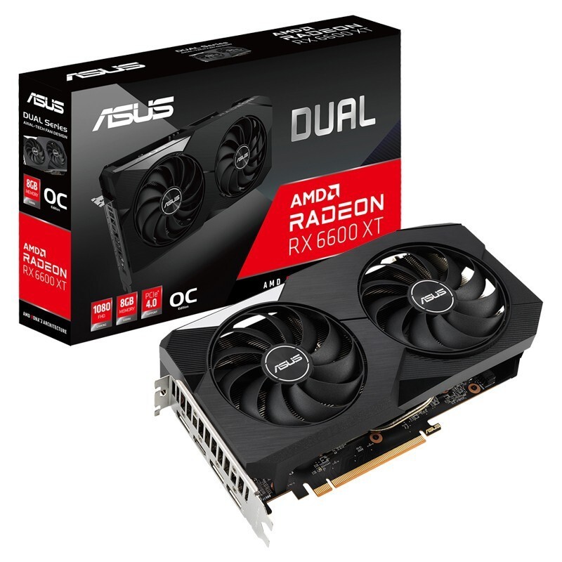 ASUS DUAL AMD RADEON RX 6600 XT O8G