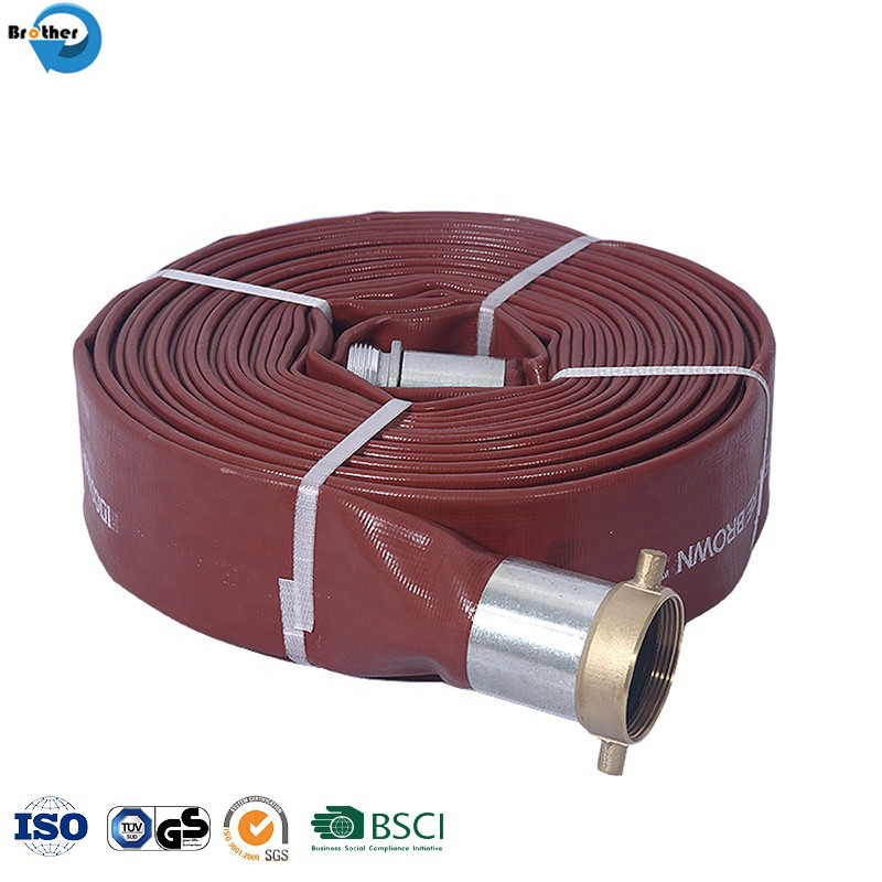 3/4"-16" Agriculture PVC Layflat Hose Water Pump Hose Irrigation Transport Hose PVC Hose for Agricultural Irrigation Use