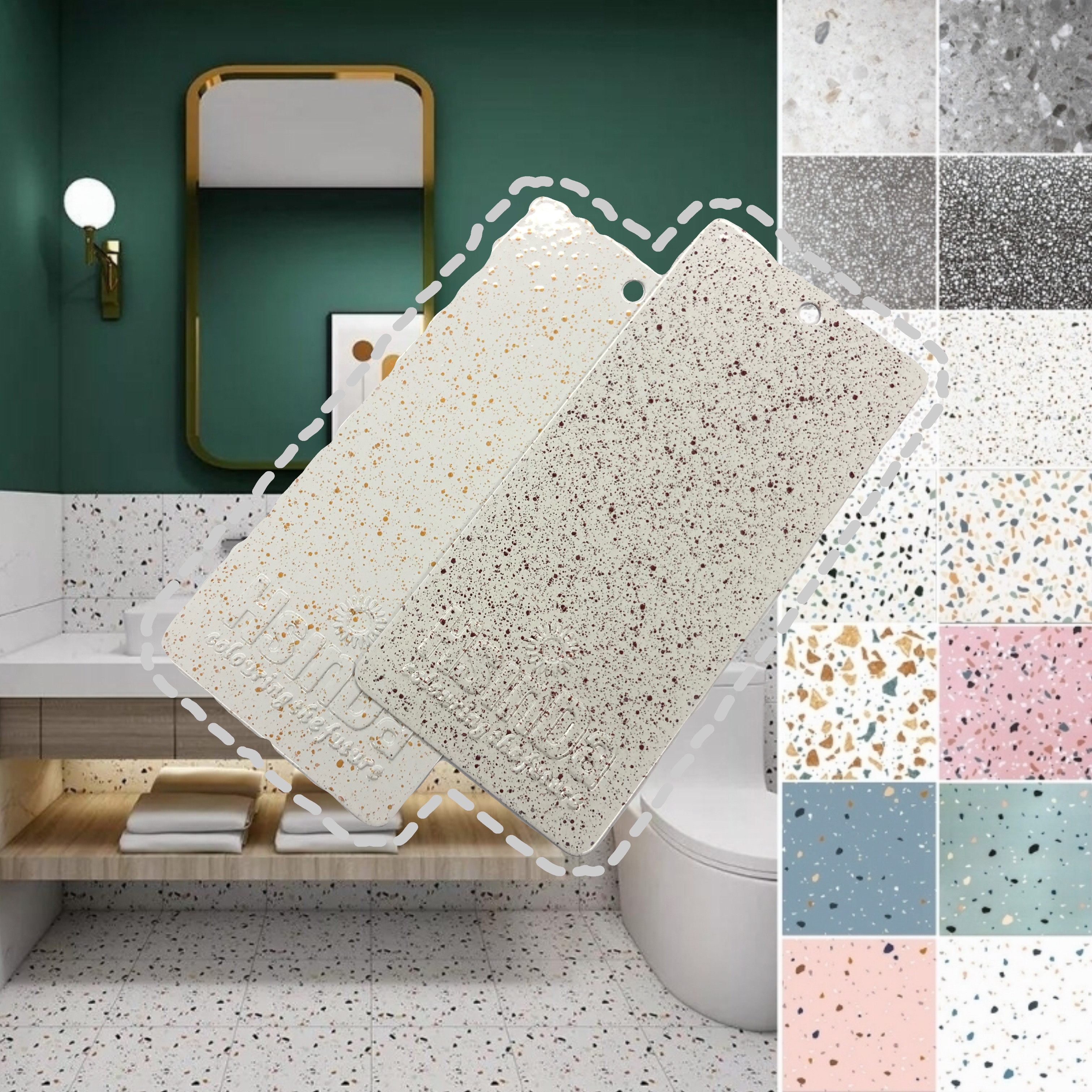 Granite Marble Stone Texture Meteorite Spotted Effect Finishing Powder Coating For Metal