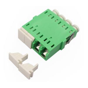 China Green Singlemode LC Quad Adapter Customized Mounting Without Flange on sale