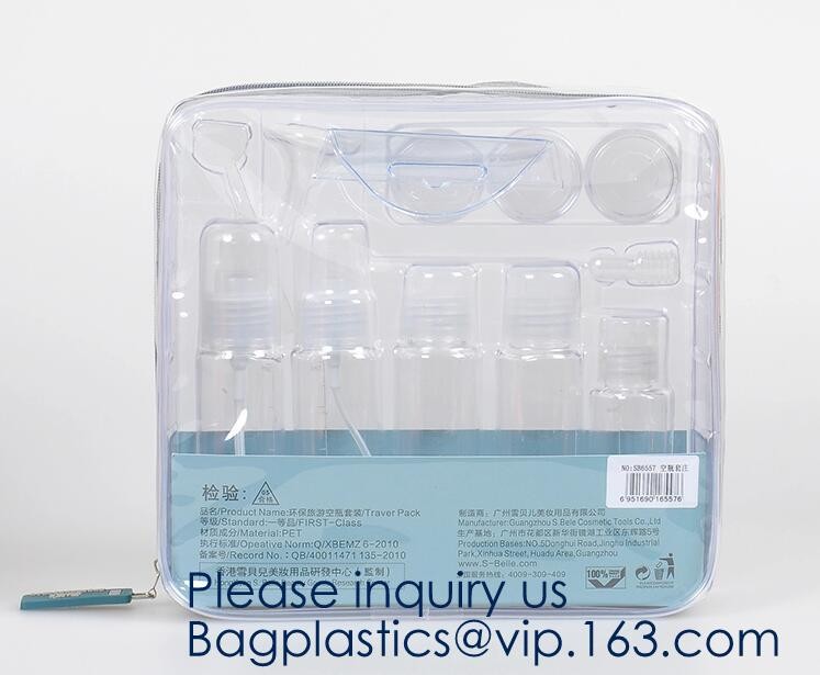 Travel Bag Large Toiletry Bag Makeup Organizer clear pvc cosmetic bag,Cosmetic Packing Toiletries Bag for Women BAGEASE