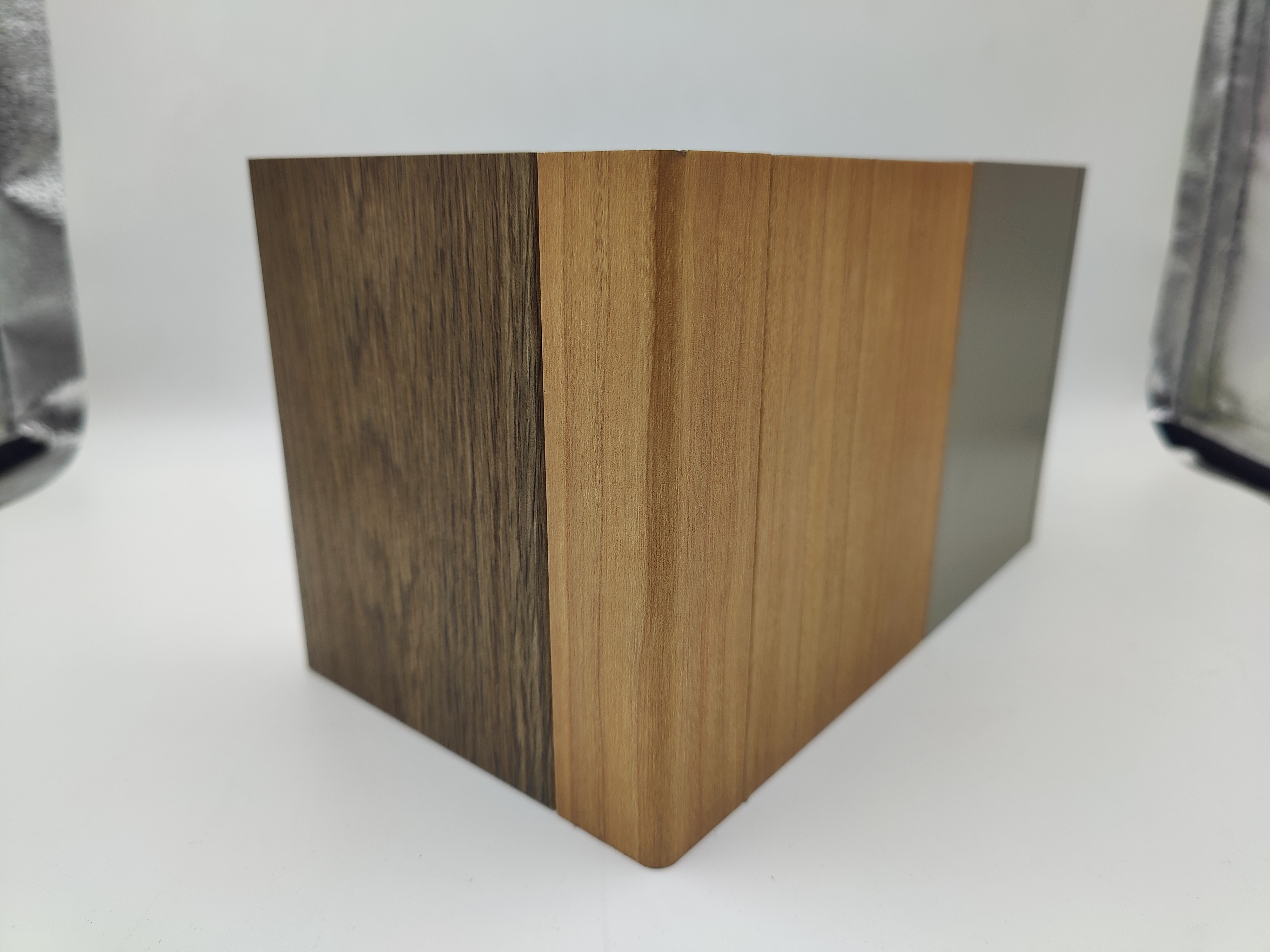 Exterior ACP Sheet Stone Grain Texture 0.5mm Aluminum Layer Customizable For Balconies