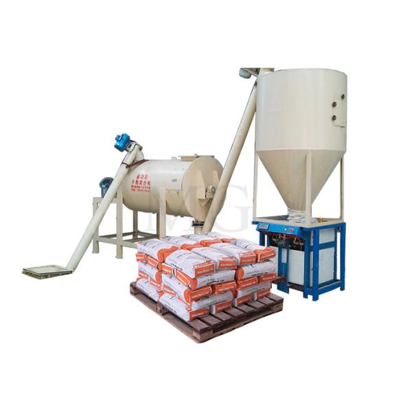Quality 1-8 T / H Small Dry Mix Mortar Mixing Plant Wall Putty Floor Tile Adhesive Glue Grout Making Machine for sale
