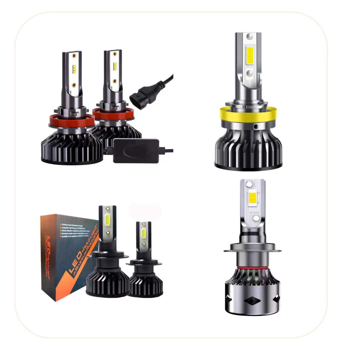 LED Chip CSP Super Bright LED Laser Headlight Assembly for Heavy Duty Truck