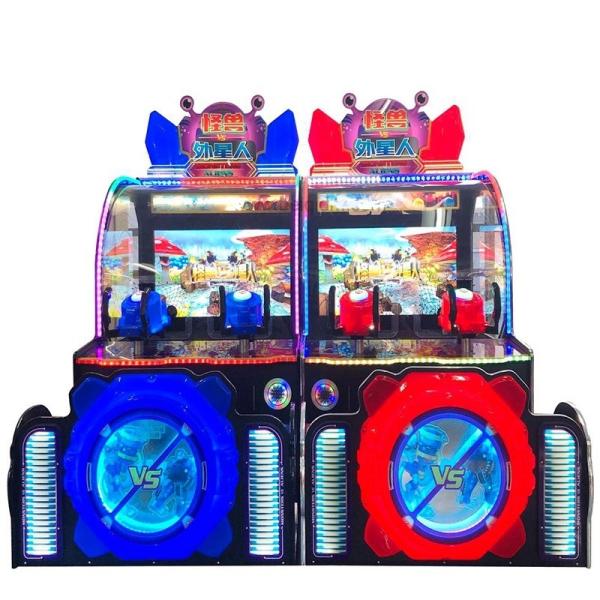 Ball Shooting Ticket Redemption Arcade Machines / Monster Aliens Water Shooting
