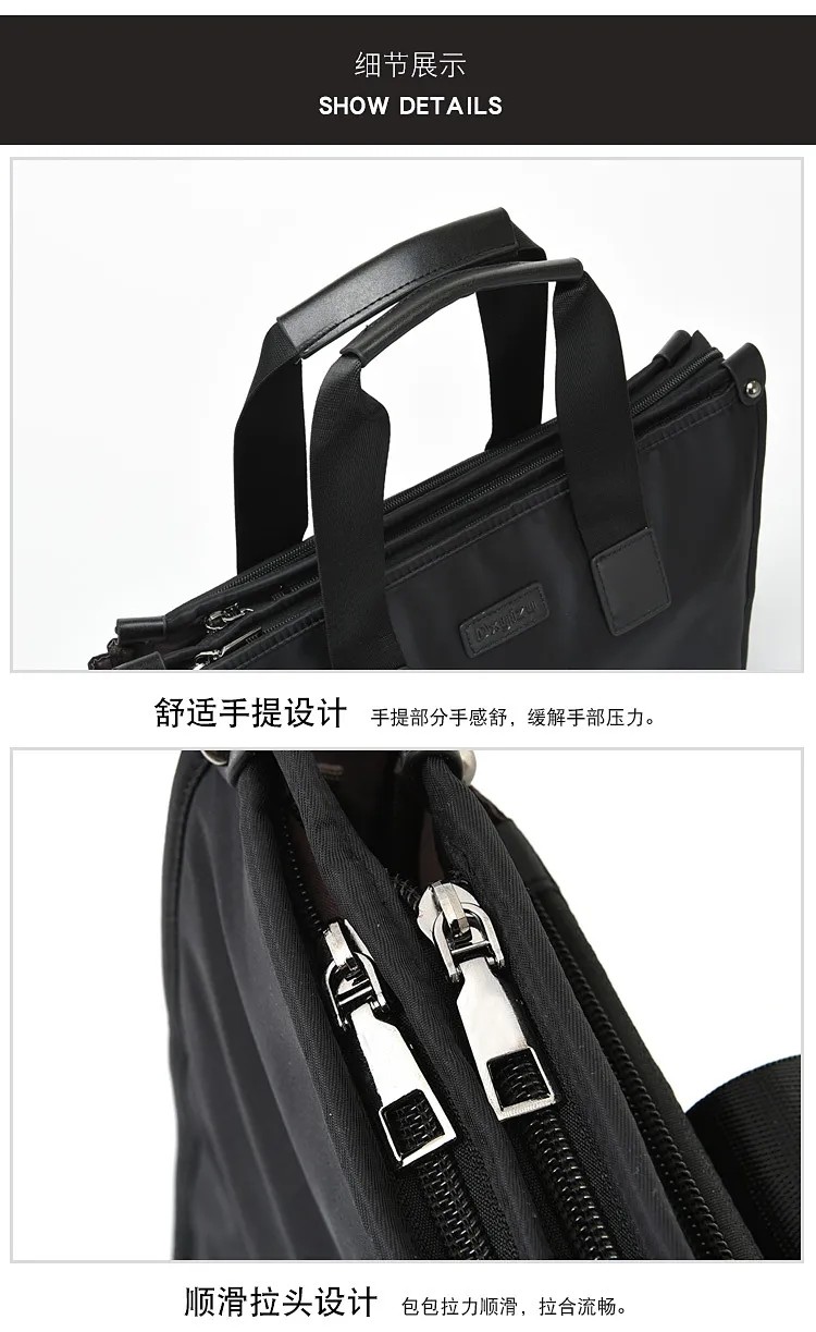 Office Best Briefcase Custom Logo For 14 / 18 / 22 Inch Hp Male Laptop Messenger Sling Bag For Men